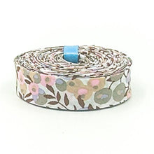 Load image into Gallery viewer, Double Fold Bias Tape 1/2'' Liberty of London Tana Lawn Wiltshire Bud Pink Sparkle