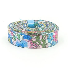 Load image into Gallery viewer, Double Fold Bias Tape 1/2'' Liberty of London Tana Lawn Margaret Annie Pastel