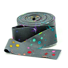 Load image into Gallery viewer, Bias Quilt Binding Fairy Dust Whisper Shadow Gray 1 1/4" Single Fold