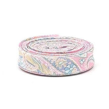 Load image into Gallery viewer, Double Fold Bias Tape 1/2'' Liberty of London Tana Lawn Felix Isabelle Pink Paisley