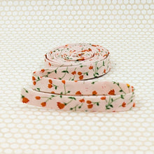 Load image into Gallery viewer, Double Fold 1/2'' Bias Tape Wildflowers Pink