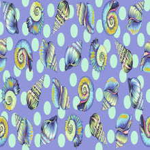 Load image into Gallery viewer, IN STOCK - Tula Pink Floral Reef Marine Blue Quilt Backing Half Yards
