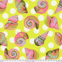 Load image into Gallery viewer, IN STOCK - Tula Pink Floral Reef Seagrass Yellow Quilt Backing Half Yards