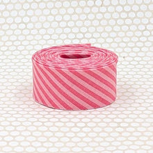 Load image into Gallery viewer, Bias Quilt Binding Tone on Tone Sugar Pink Stripe 1 1/4" Single Fold