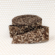 Load image into Gallery viewer, Quilt Binding Floral Tooled Leather Boot Brown 1 1/4" Single Fold