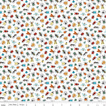 Load image into Gallery viewer, Happy Haven Bugs Life White Half Yards