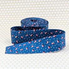 Load image into Gallery viewer, Bias Quilt Binding Tiny Flags Red White Blue 1 1/4" Single Fold