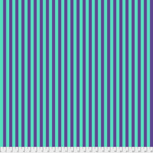 Load image into Gallery viewer, Tula Pink Tent Stripe Iris Fabric Half Yards