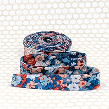Load image into Gallery viewer, Liberty of London 1/2" Double Fold Bias Tape Thorpe Hill Blue
