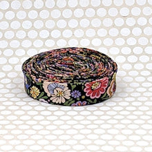 Load image into Gallery viewer, Liberty of London 1/2" Double Fold Bias Tape Begonia Black