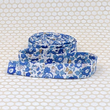 Load image into Gallery viewer, Liberty of London 1/2" Double Fold Bias Tape Betsy Ann Blue