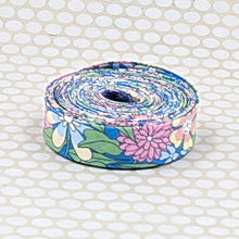 Load image into Gallery viewer, Double Fold 1/2'' Bias Tape Liberty of London Tana Lawn Ciara J Blue Binding