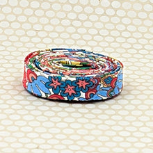 Load image into Gallery viewer, Double Fold 1/2'' Bias Tape Liberty of London Tana Lawn Rainbow Garden Binding