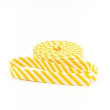 Load image into Gallery viewer, Bias Tape Stripes Maize Yellow &amp; White
