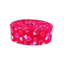 Load image into Gallery viewer, Quilt Binding Gnomes In Love Hearts Red Tara Reed Riley Blake Designs