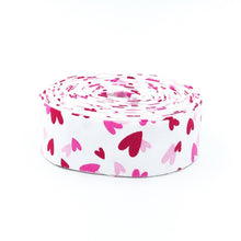 Load image into Gallery viewer, Quilt Binding Gnomes In Love Hearts White Tara Reed Riley Blake Designs