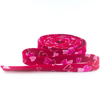 Load image into Gallery viewer, 1/2'' Bias Tape Gnomes In Love Hearts Red Tara Reed