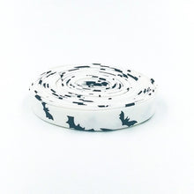 Load image into Gallery viewer, Double Fold Bias Tape 1/2'' Bad To The Bone Bats White Black