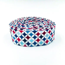 Load image into Gallery viewer, Quilt Binding Picadilly Orange Peel Red, White and Blue
