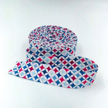 Load image into Gallery viewer, Quilt Binding Picadilly Orange Peel Red, White and Blue