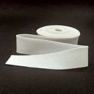 Bias Quilt Binding Linen Blend Off White 1 1/4" Wide Single Fold