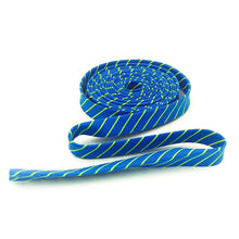 Load image into Gallery viewer, Double Fold Bias Tape 1/2'' True Colors Tiny Stripes Clarity Blue Tula Pink
