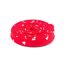 Load image into Gallery viewer, Double Fold Bias Tape 1/2'' Be Mine Valentine Hearts Red