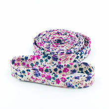 Load image into Gallery viewer, 1/2'' Double Fold Bias Tape Liberty of London Tana Lawn Phoebe Purple 3 Yards