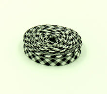Load image into Gallery viewer, Bias Tape 1/8'' Gingham Black & White