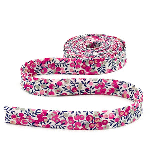 Double Fold Bias Tape 1/2'' Wide Liberty of London Tana Lawn Wiltshire Bud Pink 3 Yard