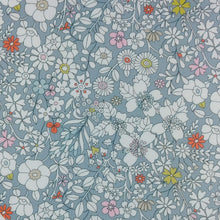 Load image into Gallery viewer, Double Fold Bias Tape 1/2&#39;&#39; Wide Liberty of London Tana Lawn June&#39;s Meadow Grey 3 Yards Bias Binding
