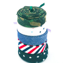 Load image into Gallery viewer, Double Fold Bias Tape 1/2&#39;&#39; Petites Patriotic Camo 5 Piece Group #24
