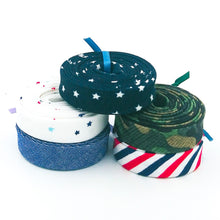 Load image into Gallery viewer, Double Fold Bias Tape 1/2&#39;&#39; Petites Patriotic Camo 5 Piece Group #24

