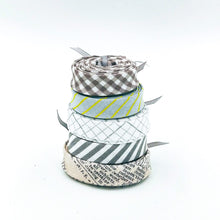 Load image into Gallery viewer, Double Fold Bias Tape 1/2&#39;&#39; Petites Gray &amp; White Options 5 Piece Group #36
