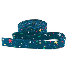 Load image into Gallery viewer, Double Fold Bias Tape 1/2&#39;&#39; Wide Liberty of London Tana Lawn Helen&#39;s Starry Sky Navy Blue 3 Yards Bias Binding
