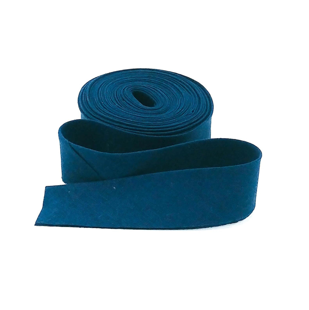 Bias Quilt Binding Linen Blend Navy Blue 1 1/4