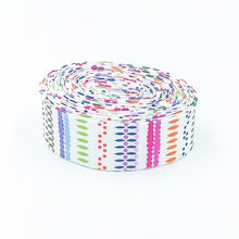Load image into Gallery viewer, Quilt Binding Splendid Stripes White 1 1/4&quot; Single Fold Binding Gabrielle Neil Design
