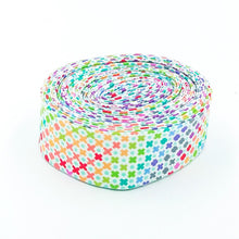 Load image into Gallery viewer, Quilt Binding Tula Pink ROAR! Northern Lights Mint Green Single Fold 1 1/4&quot; Wide
