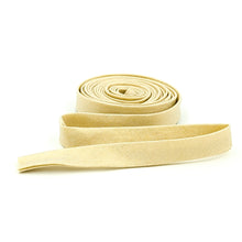 Load image into Gallery viewer, Double Fold Bias Tape 1/2&#39;&#39; Metallic Shimmer Champagne Gold Solid Bias Binding
