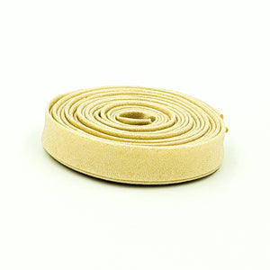 Double Fold Bias Tape 1/2'' Metallic Shimmer Champagne Gold Solid Bias Binding