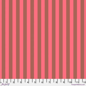 Tula Pink True Colors Tent Stripe NEON Nova Red Fabric Half Yards