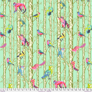 Tula Pink Full Moon Forest II Family Tree Enchanted Mint Green Fabric Half Yards 50th Tula Pink  Collection