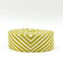 Load image into Gallery viewer, Quilt Binding Tula Pink Moon Garden Lazy Stripe dawn yellow 1 1/4&quot; Single Fold Binding
