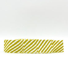 Load image into Gallery viewer, Quilt Binding Tula Pink Moon Garden Lazy Stripe dawn yellow 1 1/4&quot; Single Fold Binding
