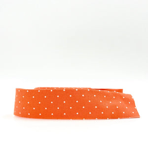 Quilt Binding Tula Pink True Colors Tiny Dot Peachy Orange Single Fold 1 1/4" Binding