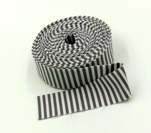 Quilt Binding Gray and White Stripe Riley Blake Designs 1 1/4&quot; Single Fold Binding