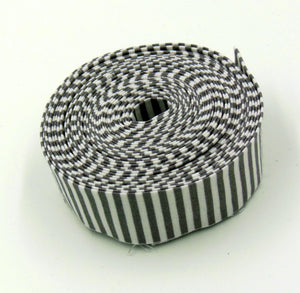 Quilt Binding Gray and White Stripe Riley Blake Designs 1 1/4&quot; Single Fold Binding