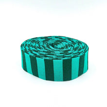Load image into Gallery viewer, Quilt Binding Tula Pink Tent Stripe Fern Green 1/2&#39;&#39; Stripe
