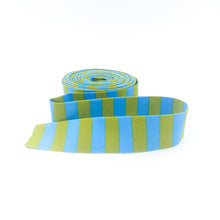 Load image into Gallery viewer, Quilt Binding Tula Pink Tent Stripe Myrtle 1/2'' Stripe 1 1/4" Single Fold Binding

