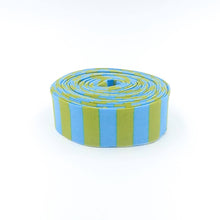 Load image into Gallery viewer, Quilt Binding Tula Pink Tent Stripe Myrtle 1/2'' Stripe 1 1/4" Single Fold Binding
